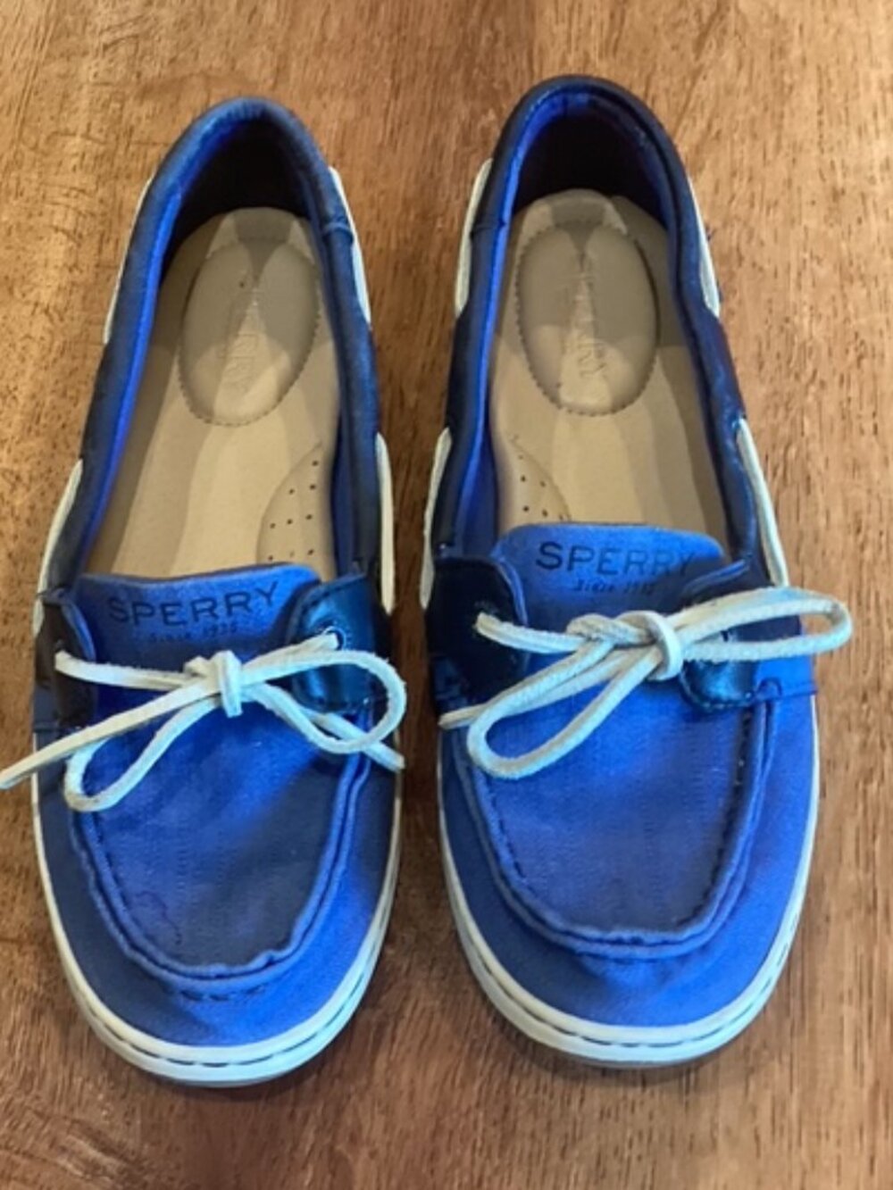 Sperry Starfish Boat/Deck Shoes Women 6.5‎ Blue & Navy Great Condition